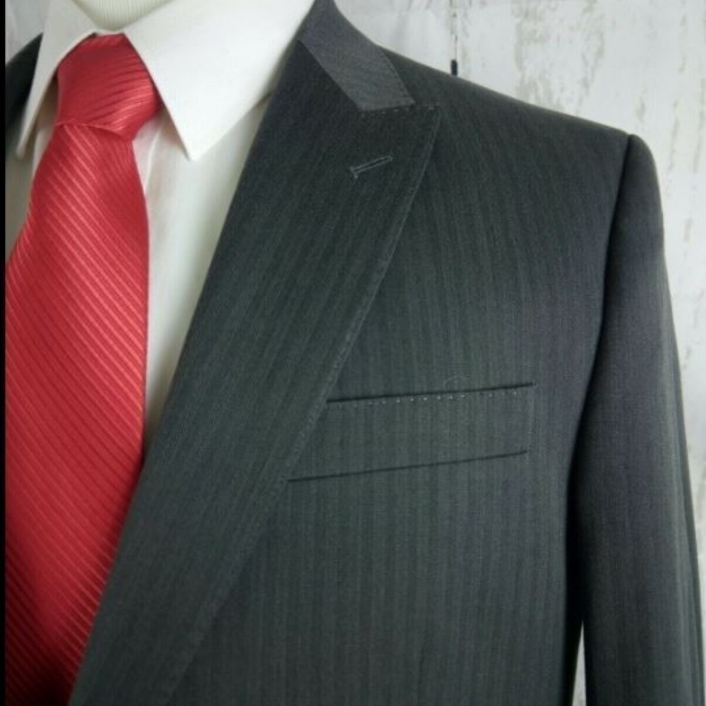 Sean John 42R Gray Suit Blazer Sports Coat